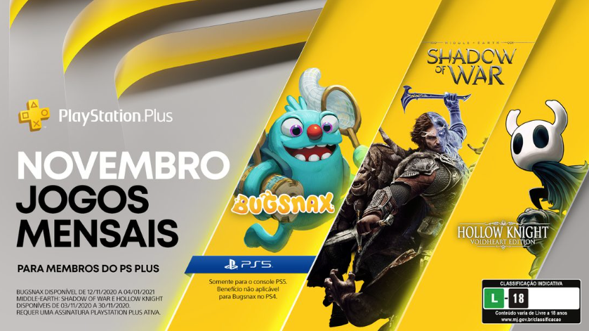 Jogos da Playstation Plus em Novembro