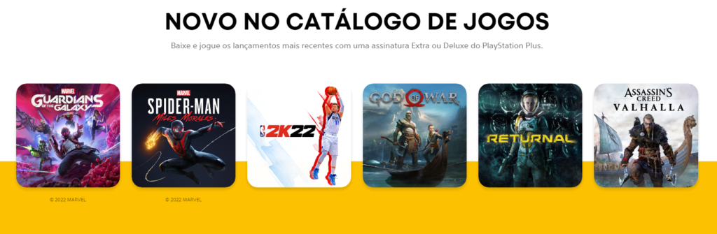 Catálogo de jogos da Nova Playstation Plus