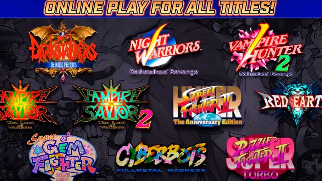 Todos os jogos de Capcom Fighting Collection