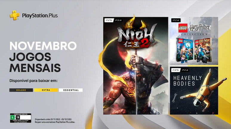 Playstation Plus Novembro 2022