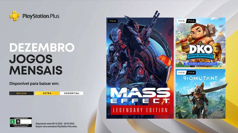 Jogos da Playstation Plus em Dezembro de 2022