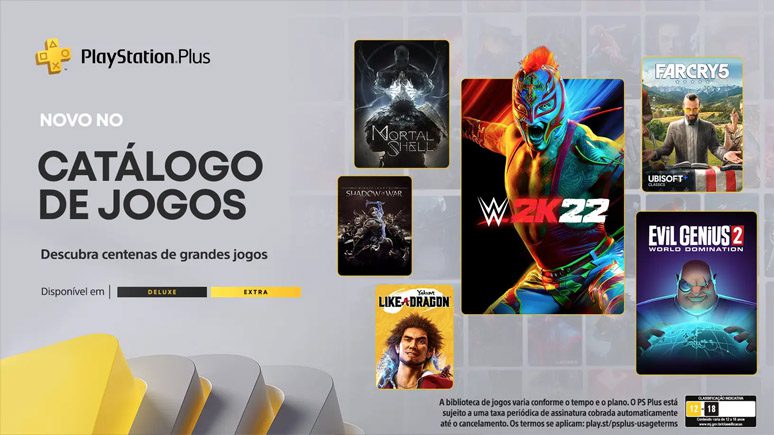 Jogos Playstation Plus Extra e Deluxe em Dezembro de 2022
