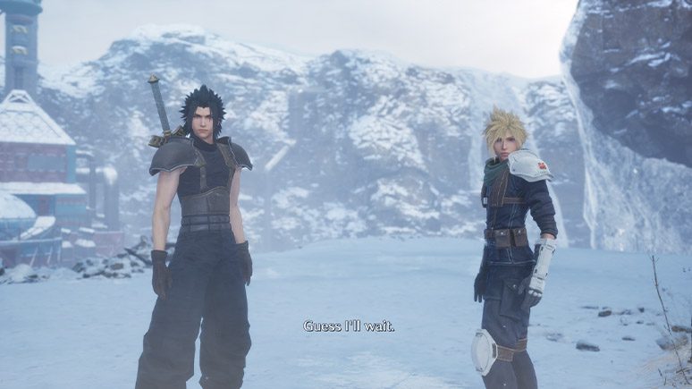 Zack e Cloud em Crisis Core Final Fantasy VII Reunion