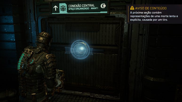 Aviso de conteúdo violento em Dead Space Remake