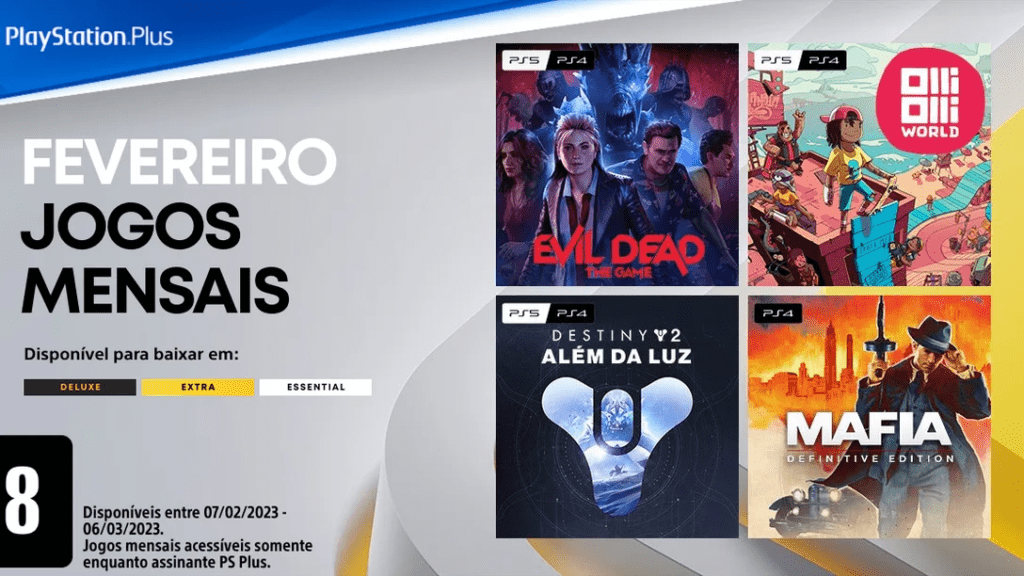 PS Plus Fevereiro 2023