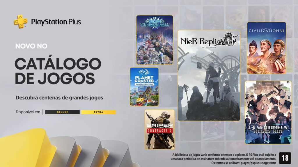 Playstation Plus Extra e Deluxe Setembro