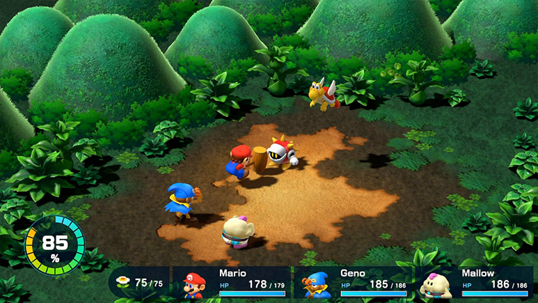 Batalha em Super Mario RPG
