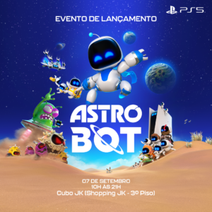 Evento de lançamento Astro Bot