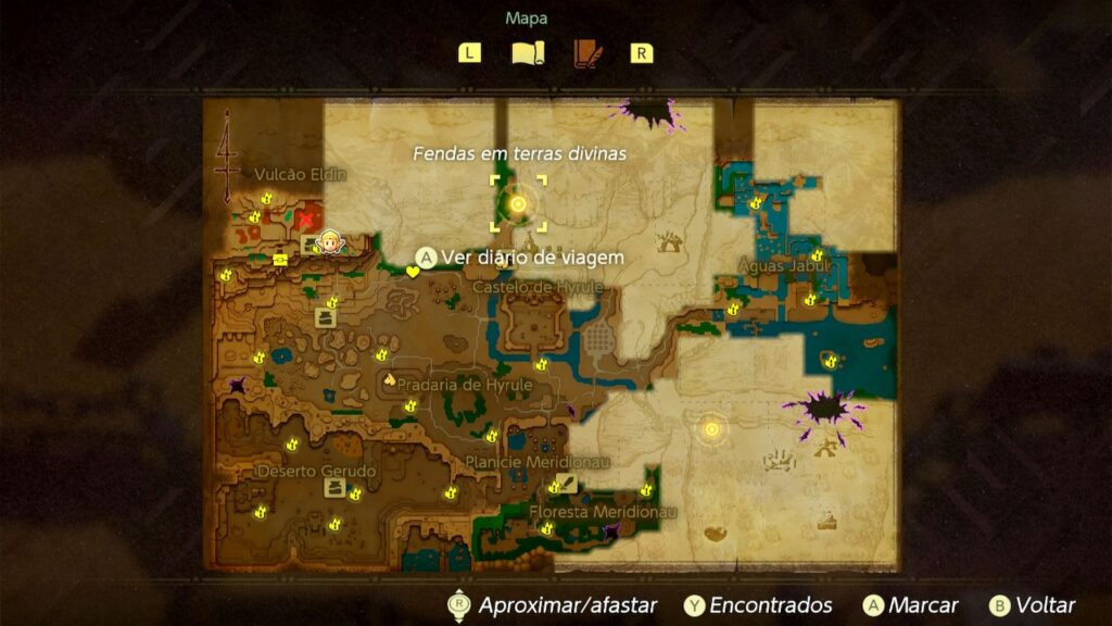 Mapa de The Legend of Zelda: Echoes of Wisdom