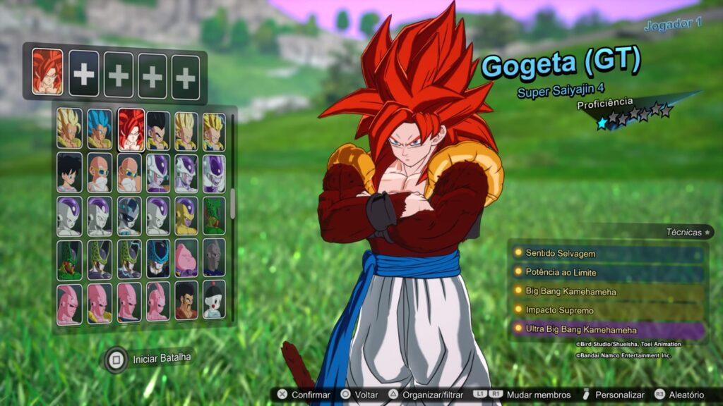 Personagens em Dragon Ball Sparking Zero