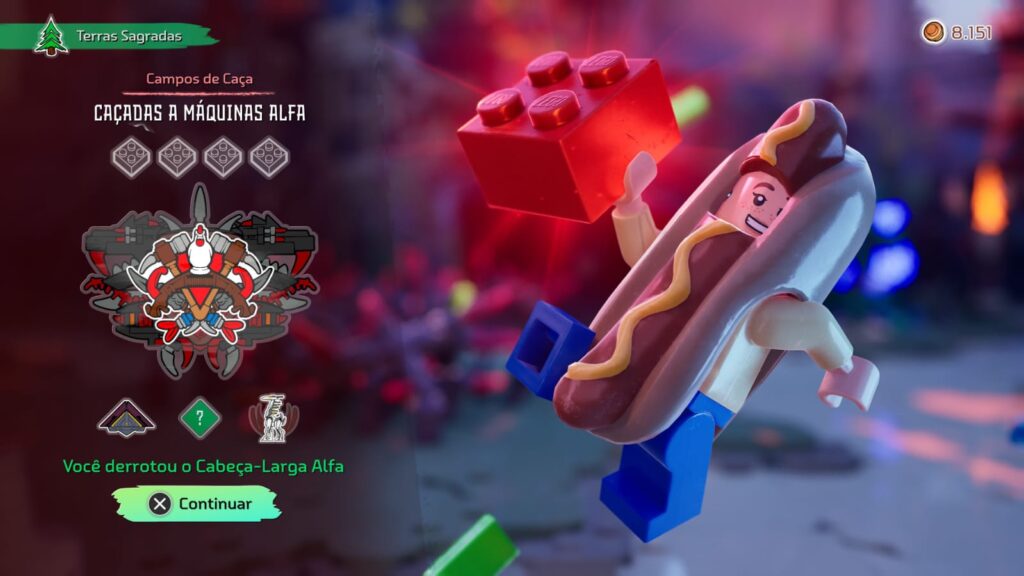 Blocos Vermelhos em LEGO Horizon Adventures