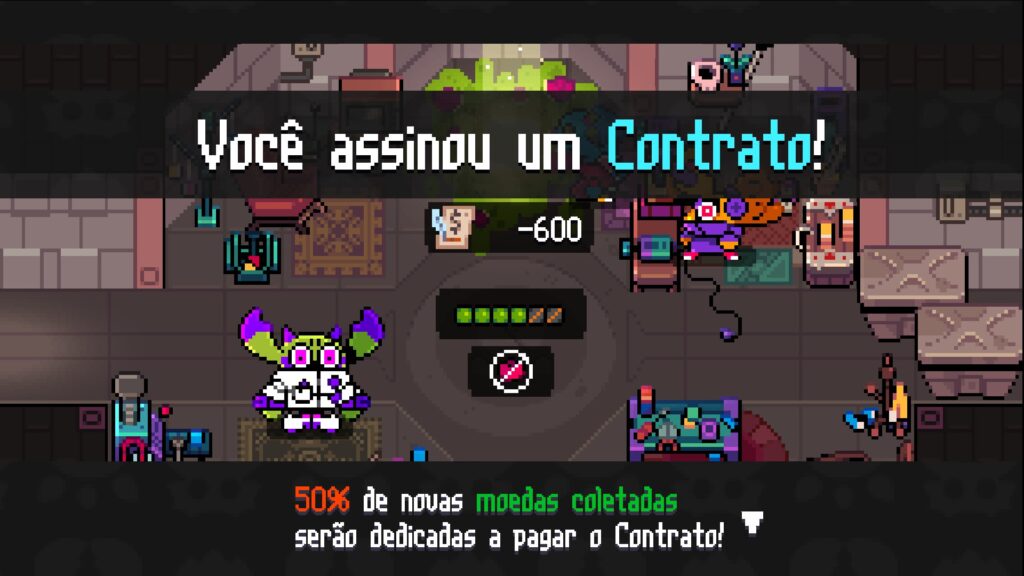 Assine contratos para conseguir melhorias para o Pippits
