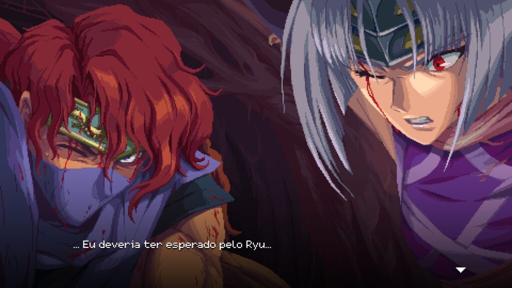 Kenji e Kumori em Ninja Gaiden Ragebound