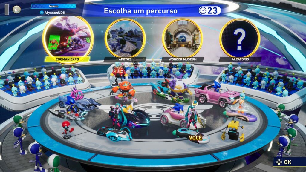 Online de Sonic Racing CrossWorlds
