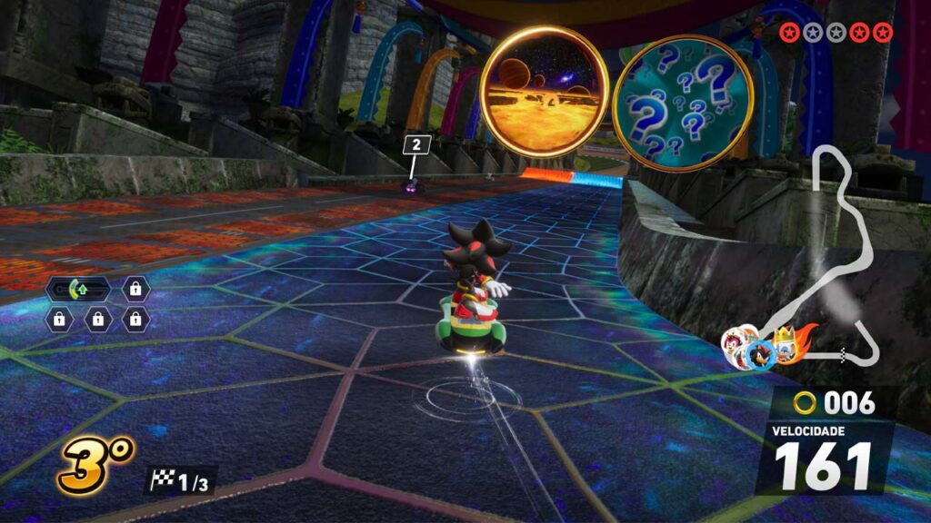 Rings de Travessia em Sonic Racing CrossWorlds