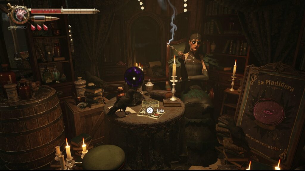 Loja de upgrades em Crisol Theater of Idols