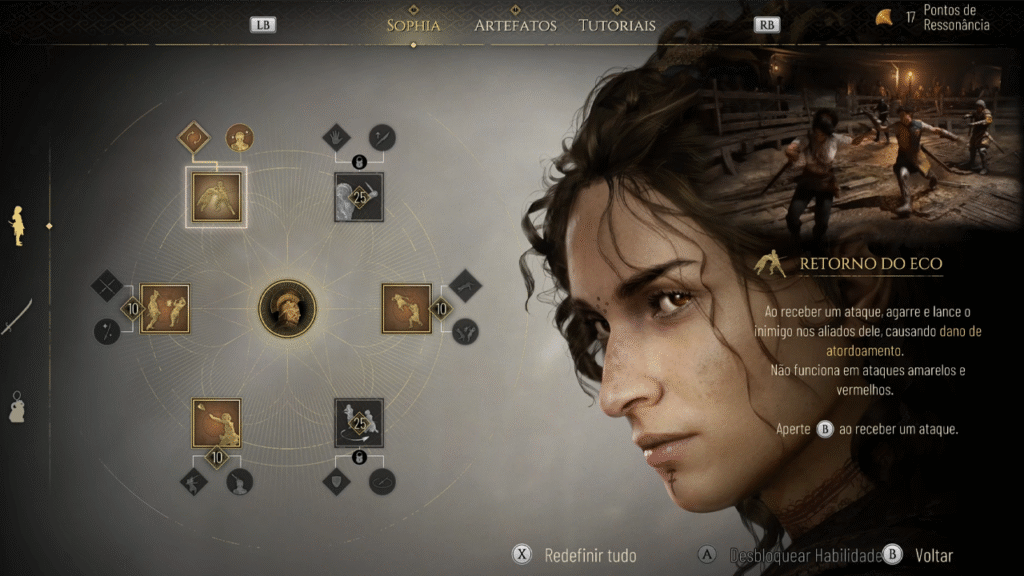 arvore de habilidade em resonance